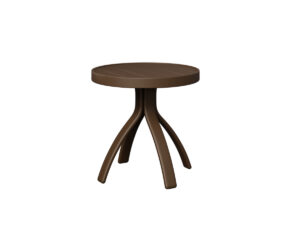 Murphy End Table - Mesquite Wood Vein with the Aluminum Color Mesquite Wood Vein &   &