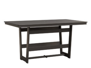 Hudson 40"x70" Rectangular Table - Counter Height with the Top Color Hammered Top: Bronze