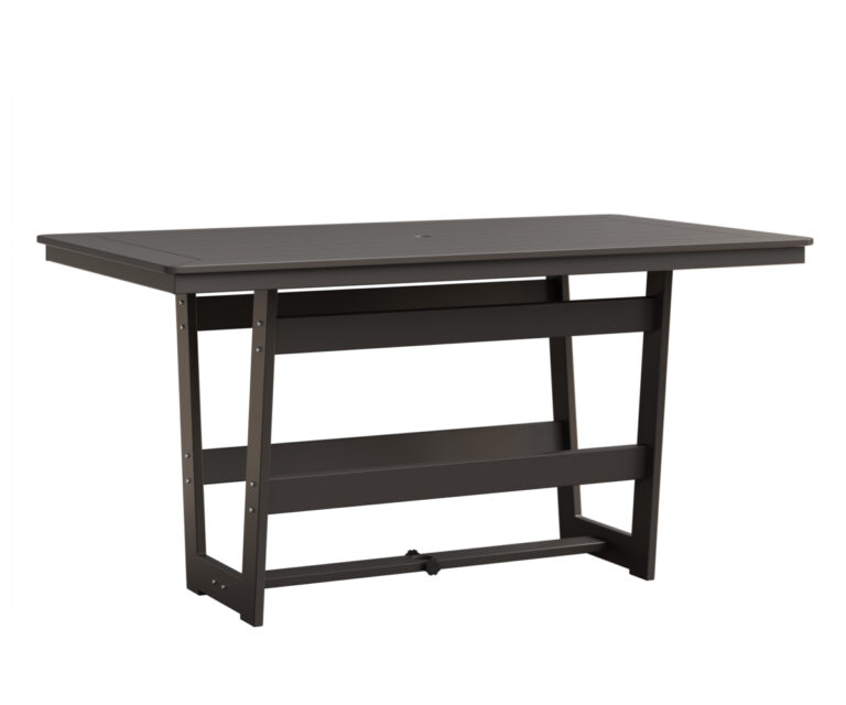 Hudson 40"x70" Rectangular Table - Counter Height with the Top Color Hammered Top: Bronze