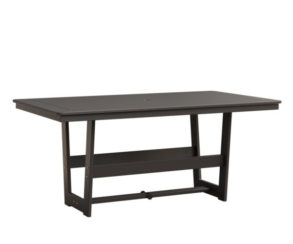 Hudson 40"x70" Rectangular Table with the Top Color MGP Graphite & Bottom Color MGP Graphite &