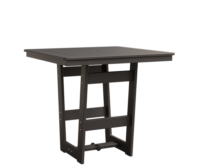 Hudson 40" Square Table - Counter Height with the Top Color Hammered Top: Bronze