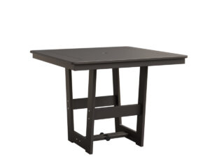 Hudson 40" Square Table - Dining Height with the Top Color MGP Graphite & Bottom Color MGP Graphite &