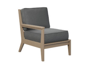 Mayhew Right Arm Sectional Club Chair - Weatherwood with the Color Weatherwood &   &