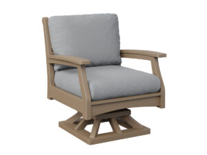 Classic Terrace Swivel Rocker - Weatherwood with the Color Weatherwood &   &