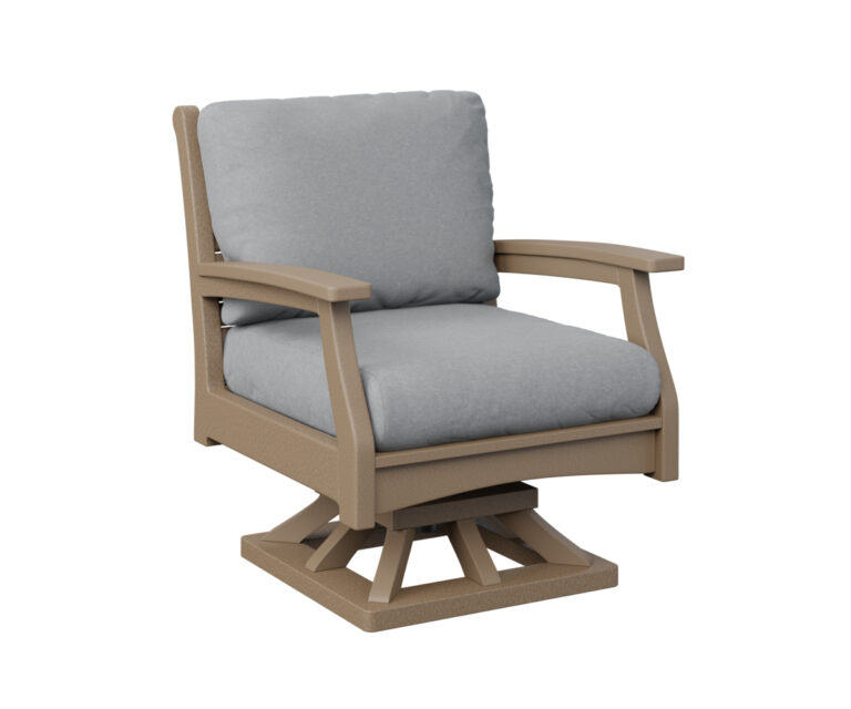 Classic Terrace Swivel Rocker - Weatherwood with the Color Weatherwood &   &