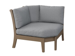 Classic Terrace Corner Sectional - Weatherwood with the Color Weatherwood & &