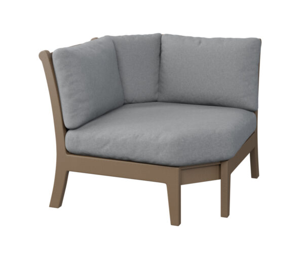 Classic Terrace Corner Sectional - Weatherwood with the Color Weatherwood &   &