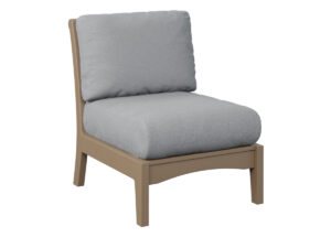 Classic Terrace Center Armless Chair - Weatherwood with the Color Weatherwood & &