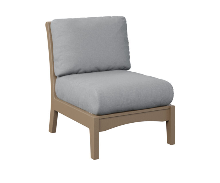 Classic Terrace Center Armless Chair - Weatherwood with the Color Weatherwood &   &