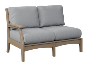 Classic Terrace Right Arm Sectional Loveseat - Weatherwood with the Color Weatherwood &   &