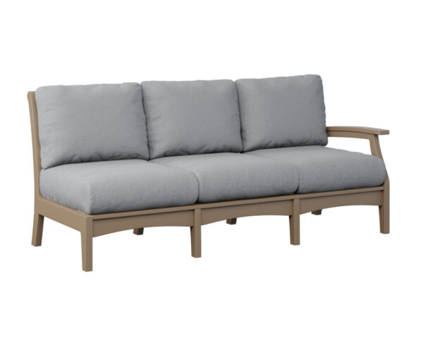 Classic Terrace Left Arm Sectional Sofa - Weatherwood with the Color Weatherwood &   &