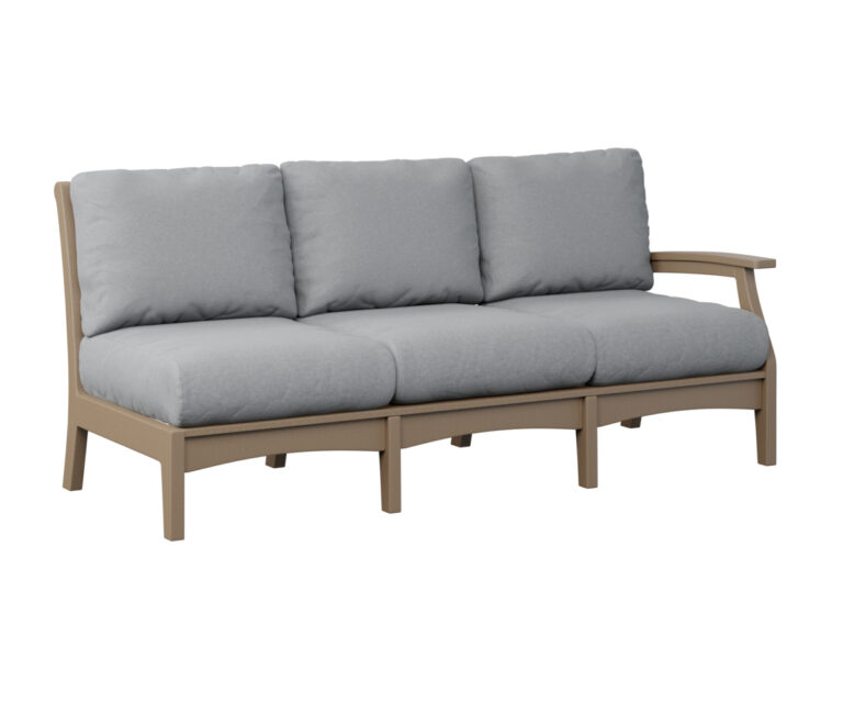 Classic Terrace Left Arm Sectional Sofa - Weatherwood with the Color Weatherwood &   &