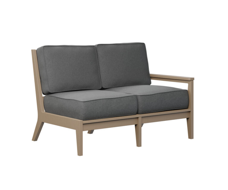 Mayhew Left Arm Sectional Loveseat - Weatherwood with the Color Weatherwood &   &