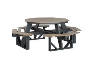 Octagon Picnic Table with the Top Color Aruba Blue