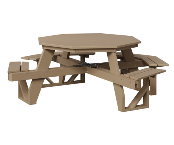ADA Octagon Picnic Table with the Top Color Aruba Blue