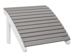 Adirondack Footstool with the Top Color Aruba Blue