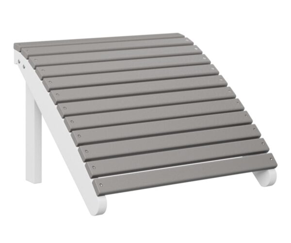 Adirondack Footstool with the Top Color Aruba Blue