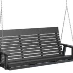 Casual Back Three Seat Swing with the Top Color Aruba Blue