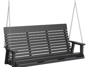 Casual Back Three Seat Swing with the Top Color Aruba Blue