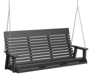 Casual Back Three Seat Swing with the Top Color Aruba Blue
