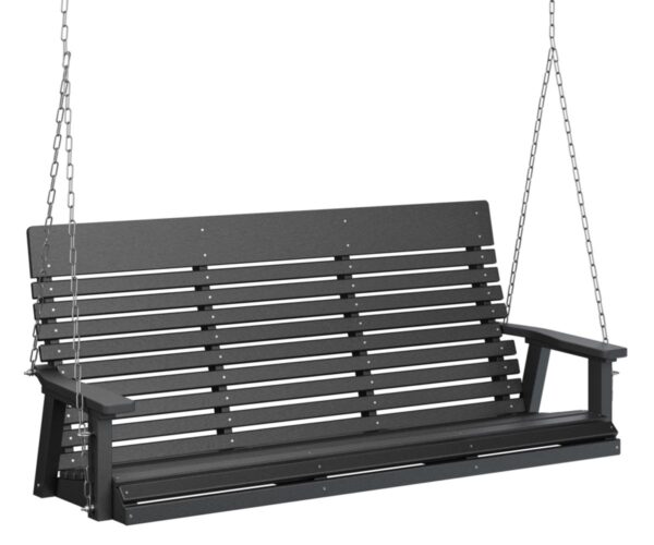 Casual Back Three Seat Swing with the Top Color Aruba Blue