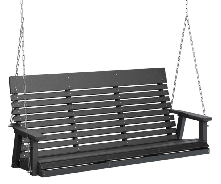 Casual Back Three Seat Swing with the Top Color Aruba Blue