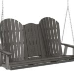 Comfo Back Three Seat Swing With Console with the Top Color Aruba Blue