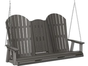 Comfo Back Three Seat Swing With Console with the Top Color Aruba Blue