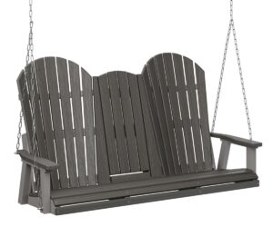 Comfo Back Three Seat Swing With Console with the Top Color Aruba Blue