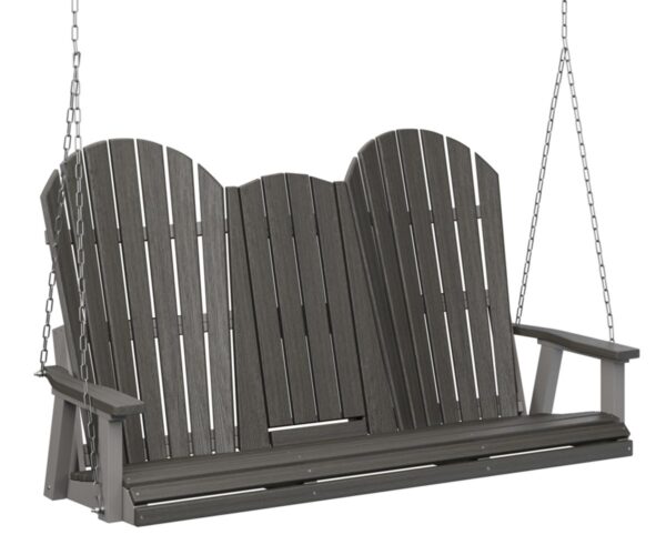 Comfo Back Three Seat Swing With Console with the Top Color Aruba Blue