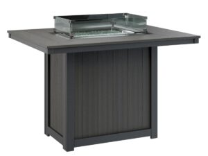 Donoma 42" x 54" Rectangular Counter Fire Table with the Top Color Aruba Blue