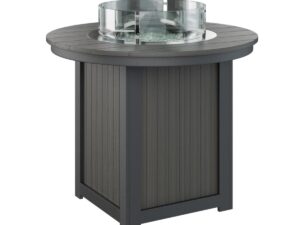 Donoma 44" Round Counter Fire Table with the Top Color Aruba Blue