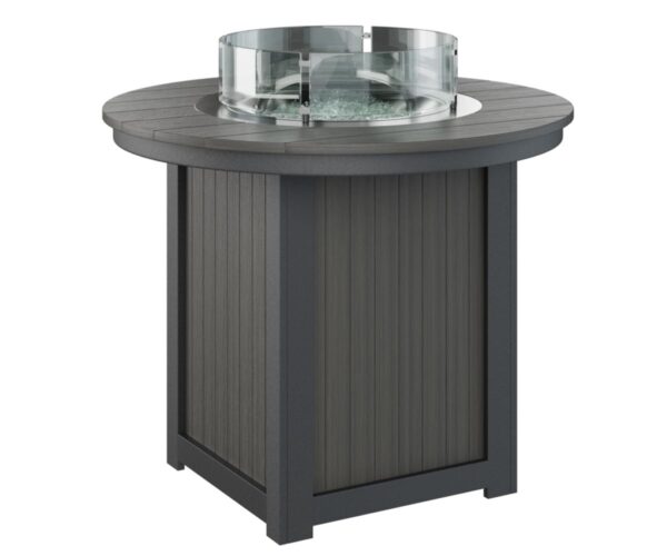 Donoma 44" Round Counter Fire Table with the Top Color Aruba Blue