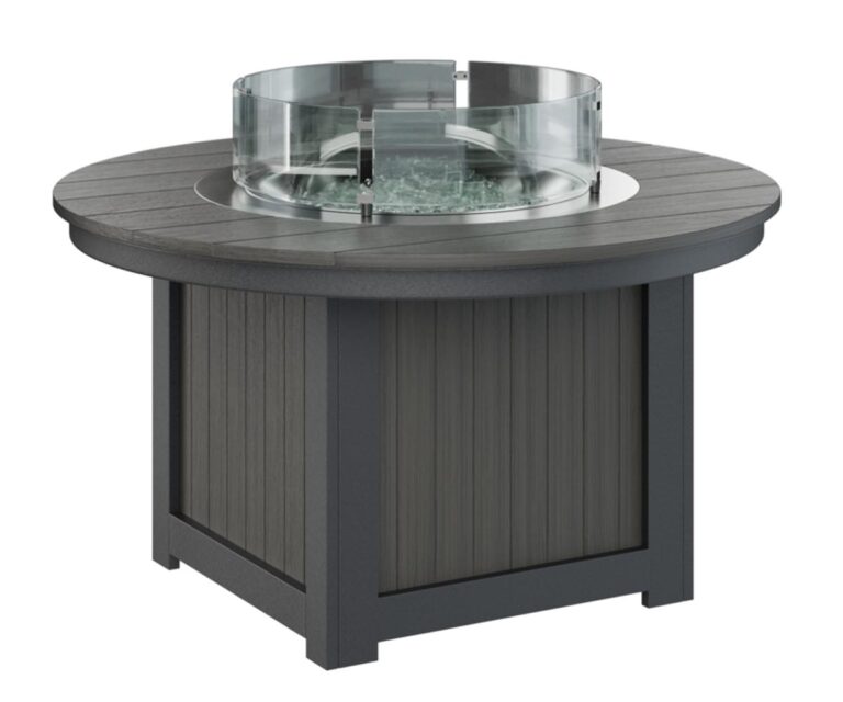 Donoma Round Fire Pit with the Top Color Aruba Blue