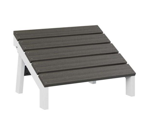 Folding Mayhew Adirondack Footstool with the Top Color Aruba Blue