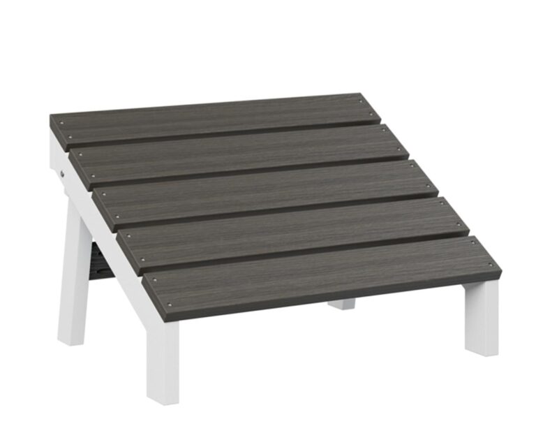 Folding Mayhew Adirondack Footstool with the Top Color Aruba Blue