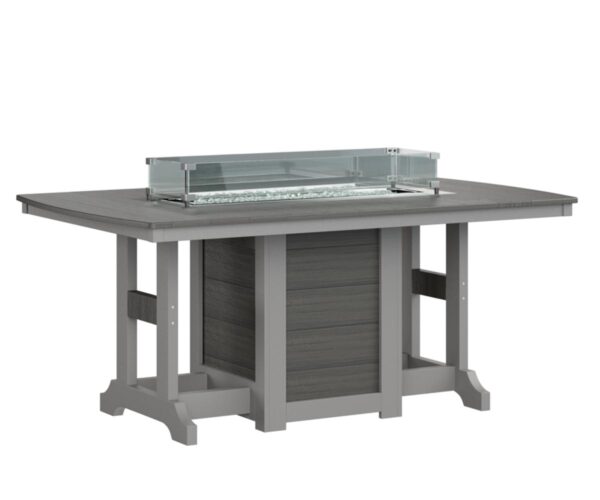 Garden Classic 44" x 72" Fire Table with the Top Color Aruba Blue