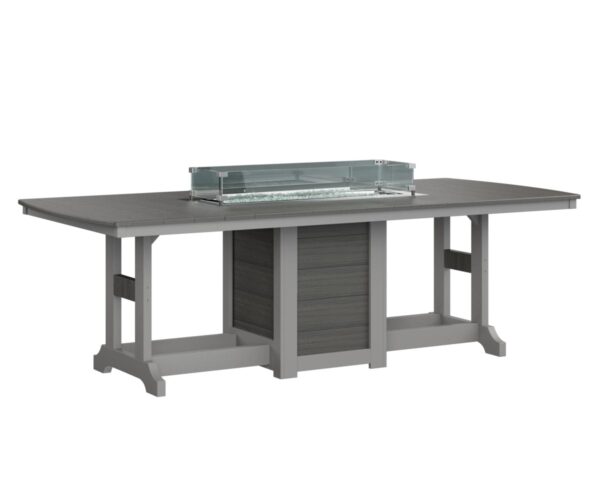 Garden Classic 44" x 96" Fire Table with the Top Color Aruba Blue