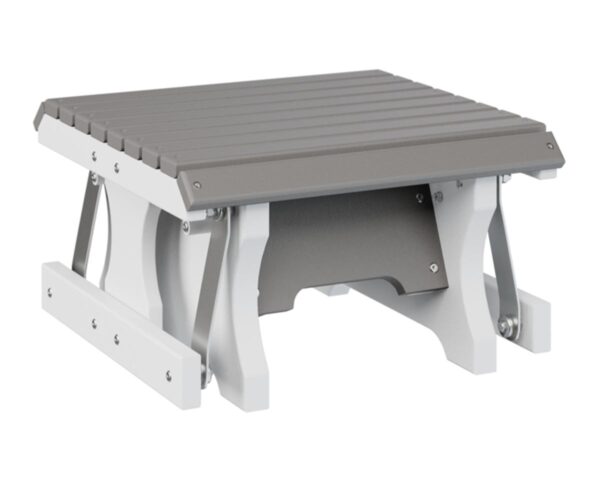 Gliding Footstool with the Top Color Aruba Blue