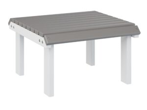 Stationary Footstool with the Top Color Aruba Blue