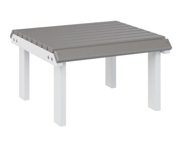Stationary Footstool with the Top Color Aruba Blue