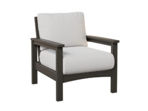 Camden Club Chair - Natural Finish: Coastal Gray with the Color Natural Finish: Coastal Gray &   &