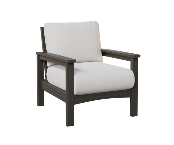Camden Club Chair - Natural Finish: Coastal Gray with the Color Natural Finish: Coastal Gray &   &