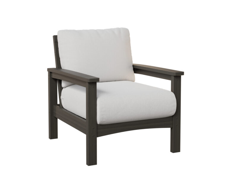 Camden Club Chair - Natural Finish: Coastal Gray with the Color Natural Finish: Coastal Gray &   &