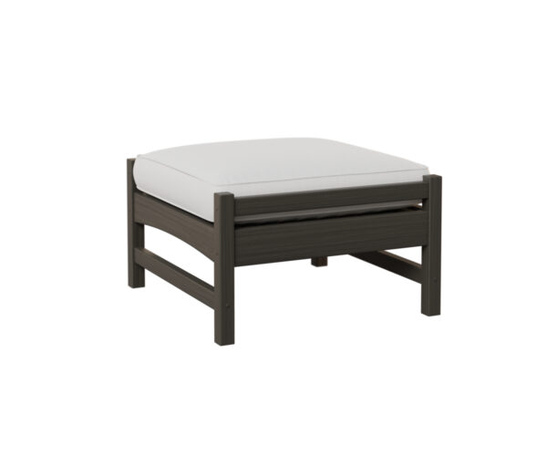 Camden Ottoman - Natural Finish: Coastal Gray with the Color Natural Finish: Coastal Gray &   &