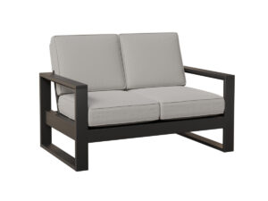 Nordic High Back Loveseat - MGP Black with the Color MGP Black &   &