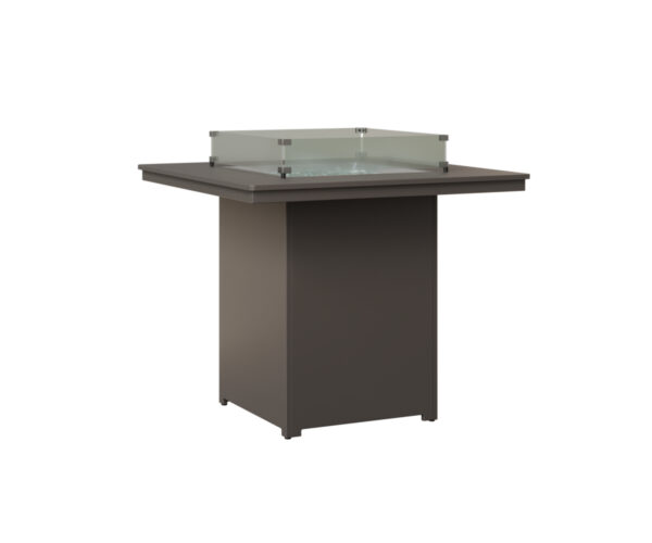 Numa Fire Pit - Bar Height with the Top Color MGP Graphite & Bottom Color MGP Graphite &