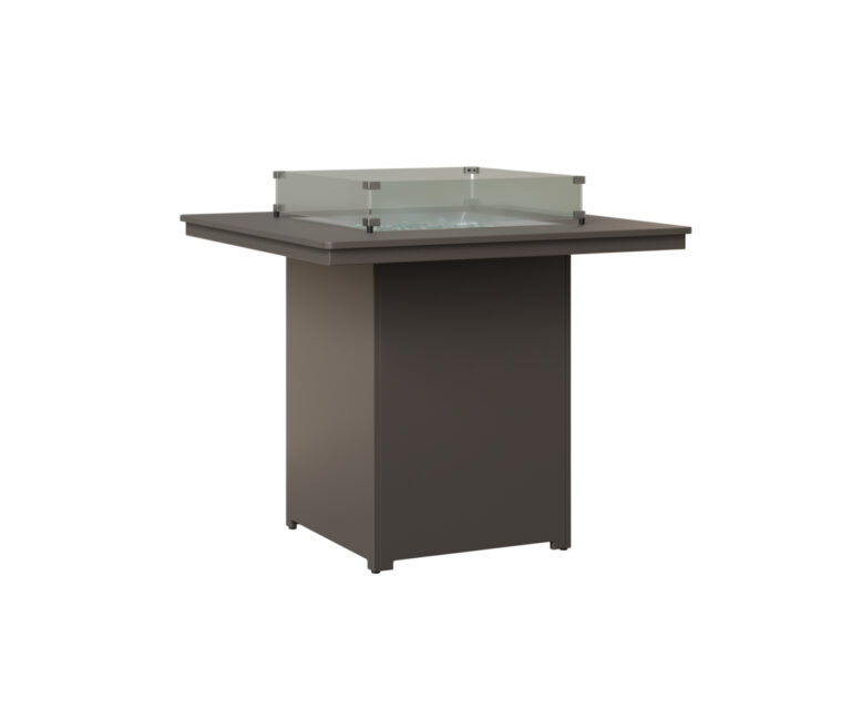 Numa Fire Pit - Bar Height with the Top Color MGP Graphite & Bottom Color MGP Graphite &