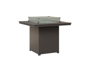 Numa Fire Pit - Counter Height with the Top Color MGP Graphite & Bottom Color MGP Graphite &