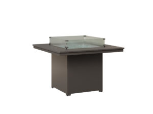 Numa Fire Pit - Dining Height with the Top Color MGP Graphite & Bottom Color MGP Graphite &